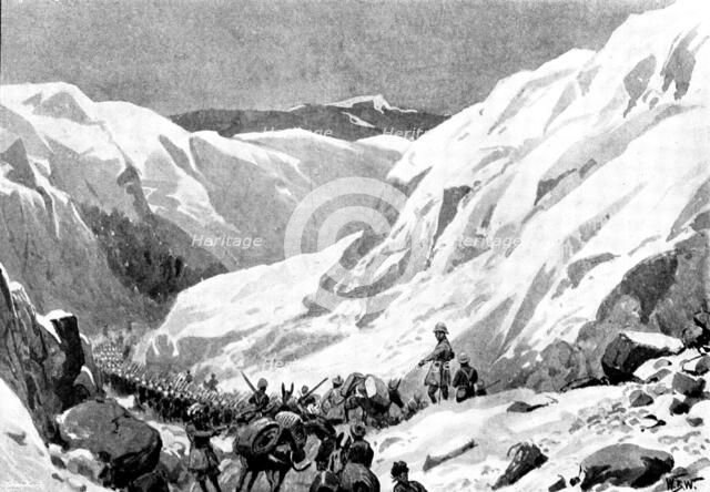 The Chitral Expedition: with General Gatacre and the Buffs on the march, 1895. Creator: Unknown.