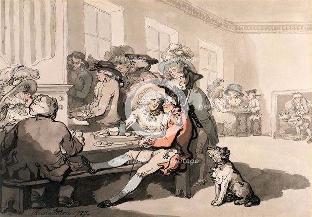 'The Chocolate House', 1787.  Creator: Thomas Rowlandson.