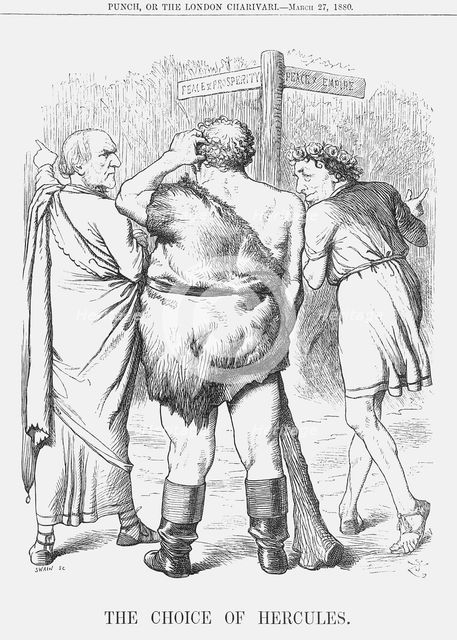 'The Choice of Hercules', 1880.  Creator: Joseph Swain.