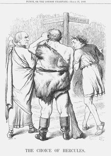 The Choice of Hercules 1880. Creator: Joseph Swain