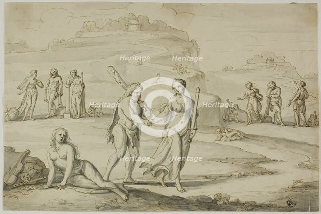 The Choice of Hercules, n.d. Creator: Unknown.