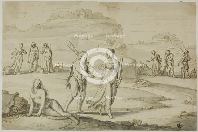 The Choice of Hercules, n.d. Creator: Unknown.