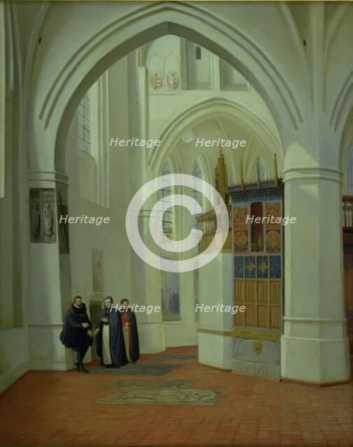 The Choir of Assens Church, 1840-1841. Creator: Dankvart Dreyer.