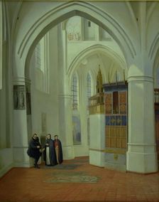 The Choir of Assens Church, 1840-1841. Creator: Dankvart Dreyer
