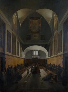 The choir of the Capuchin Church, Rome 1817. Artist: Francois-Marius Granet