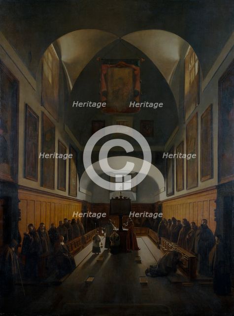 'The choir of the Capuchin Church, Rome', 1817. Creator: Francois-Marius Granet.