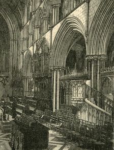 The Choir of Worcester Cathedral 1898. Creator: Unknown
