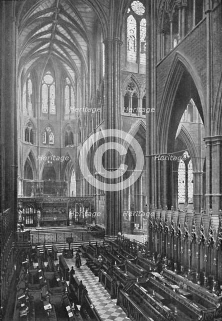 'The Choir and Apse, Westminster Abbey', 1902. Artist: York & Son.