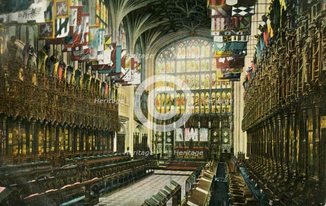 The Choir in St George's Chapel, Windsor Castle, 1904. Creator: Unknown.