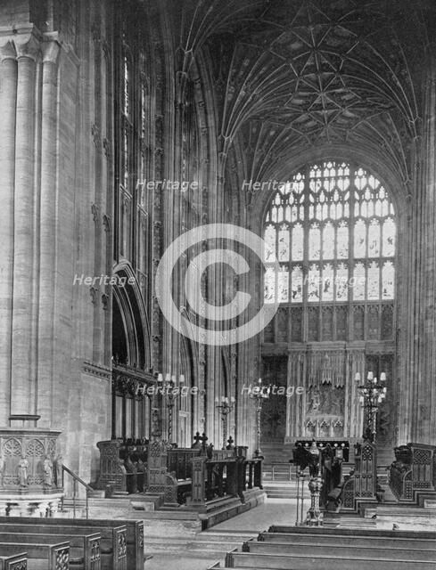 The Choir, Sherborne Abbey, Dorset, 1924-1926.Artist: E Bastard