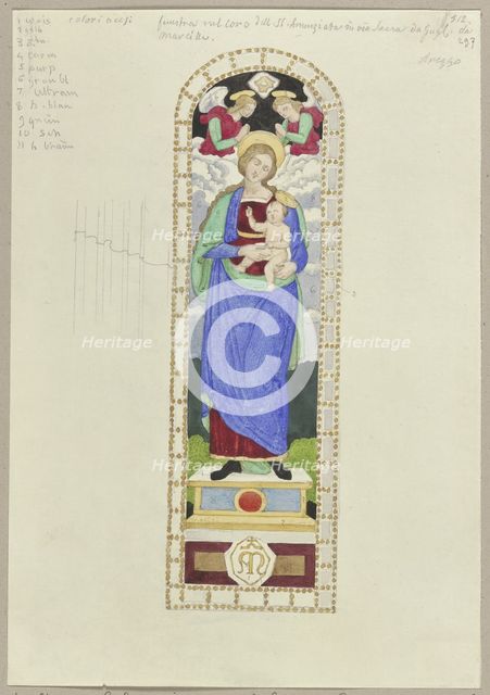 The choir window of Santissima Annunziata in Arezzo, 1818-1843. Creator: Johann Anton Ramboux.
