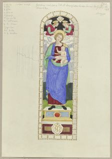 The choir window of Santissima Annunziata in Arezzo, 1818-1843. Creator: Johann Anton Ramboux