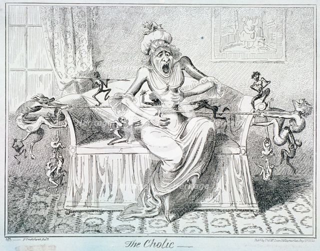 'The Cholic', 1835. Artist: George Cruikshank