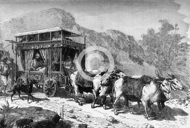 'The Chopaya of Hindoo Travelling Carriage', c1891. Creator: James Grant.