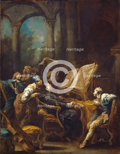 The Choristers, c. 1740/1745. Creator: Alessandro Magnasco.
