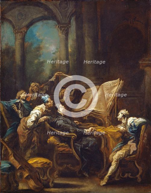 The Choristers, c. 1740/1745. Creator: Alessandro Magnasco.