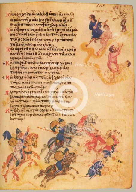 The Chludov Psalter. Psalm 105, ca 850.