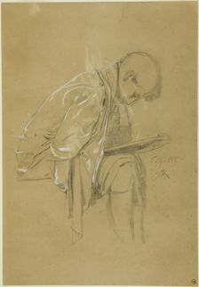 The Chronicler (recto and verso), April 5, 1888 (recto); April 6, 1888 (verso). Creator: Max Klinger