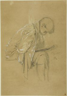 The Chronicler (recto and verso), April 5, 1888 (recto); April 6, 1888 (verso). Creator: Max Klinger