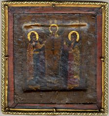 The Christ Child with Saints Boris and Gleb. Creator: Unknown