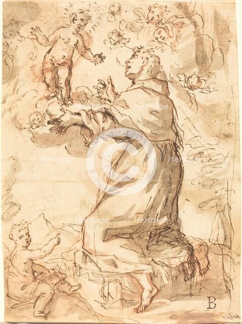 The Christ Child Appearing to Saint Francis. Creator: Unknown.