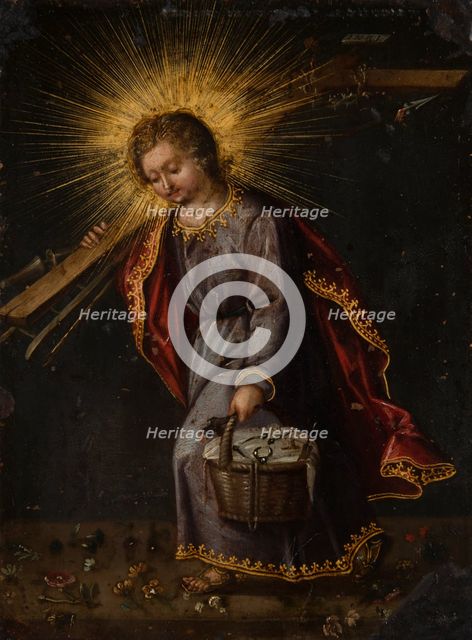The Christ Child Carrying Passion Instruments, (1610-1630 ?). Creator: Flemish workshop of Hieronymus Wierix.