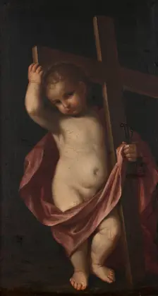 The Christ Child Holding a Cross, 17th century. Creator: After Guercino (1591-1666)