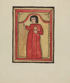 The Christ Child-Retalba El Nino Perdido, (The Lost Child) a Retabla, 1935/1942. Creator: E. Boyd