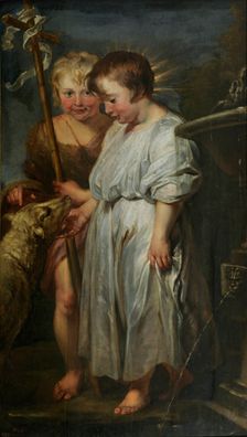 The Christ Child, Saint John and the Lamb, between 1618 and 1620. Creator: Anthony van Dyck