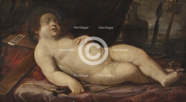 The Christ Child Sleeping on the Cross. Creator: Unknown.