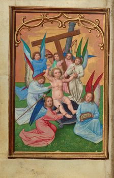 The Christ Child Surrounded by the Instruments of the Passion, about 1525-1530. Creator: Simon Bening
