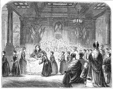 The Christ's Hospital Scholars at the Mansion-House, 1844. Creator: Unknown