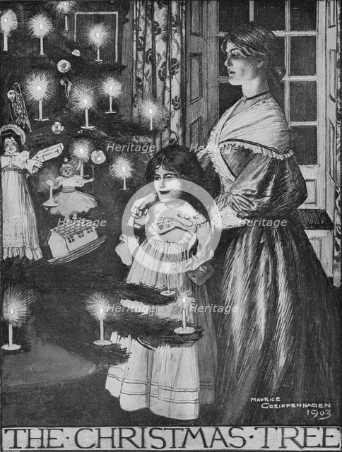 'The Christmas Tree', 1903 (1903). Artist: Maurice Greiffenhagen.