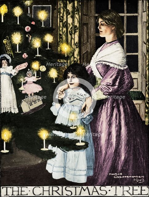 'The Christmas Tree', 1903 (1903). Artist: Maurice Greiffenhagen.