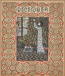 The Christmas tree. Monthly newsletter: December. Creator: Krenek, Carl (1880-1949)