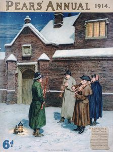 The Christmas Waits cover of Pears Annual, 1914. Artist: Frank Dadd