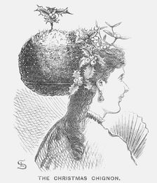 The Christmas Chignon 1867. Creator: Edward Linley Sambourne