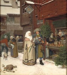 The Christmas Fair , 1872. Creator: Rosen, Georg von (1843-1923)