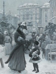 The Christmas Fair Am Hof , 1901. Creator: Gause, Wilhelm (1853-1916)