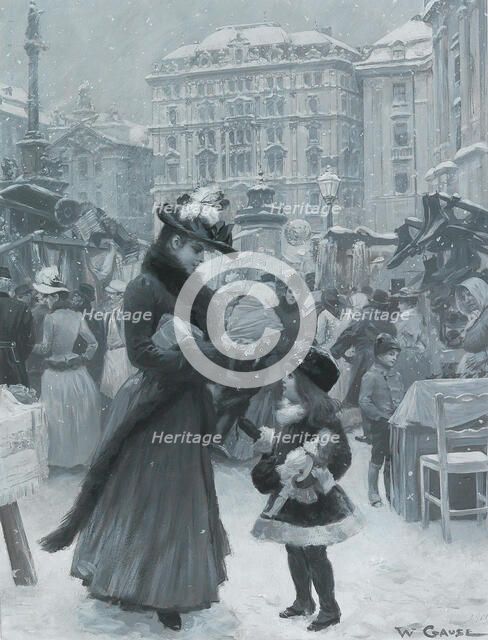 The Christmas Fair Am Hof , 1901. Creator: Gause, Wilhelm (1853-1916).