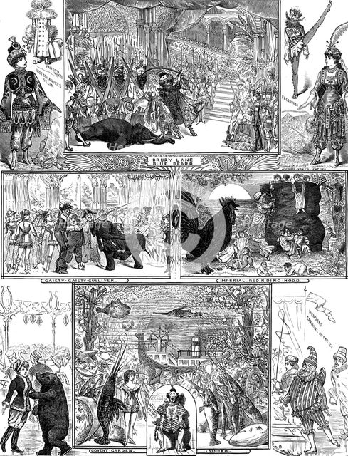 The Christmas Pantomimes, 1880. Creator: Unknown.