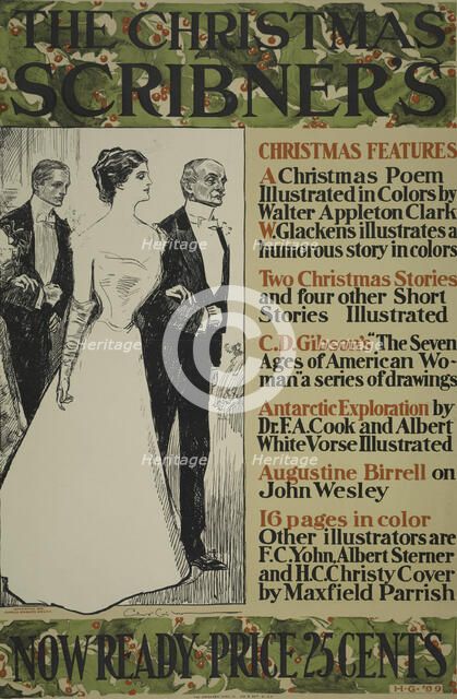 The Christmas Scribner's, c1899 - 1906. Creator: Charles Dana Gibson.
