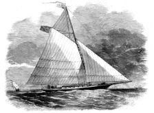 The "Christopher Columbus" Cutter, 45 Tons, in which Mr. Webb recently crossed the Atlantic, 1858. Creator: Unknown