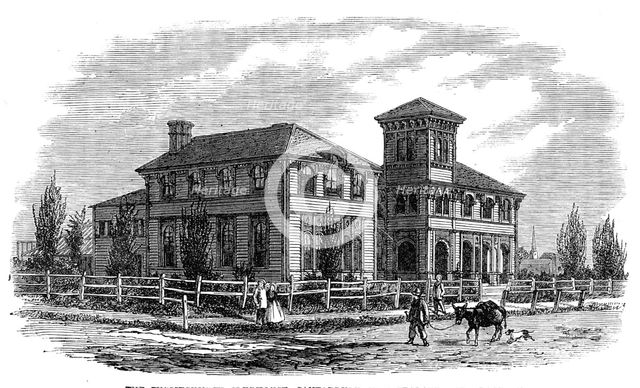 The Christchurch Clubhouse, Canterbury, New Zealand, 1864. Creator: Unknown.