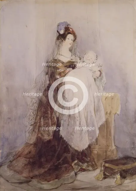 The Christening, 1830-1832. Creator: David Cox the Elder.