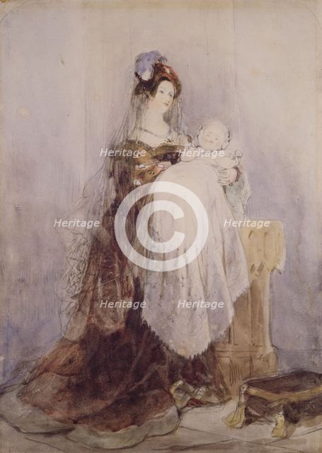 The Christening, 1830-1832. Creator: David Cox the Elder.