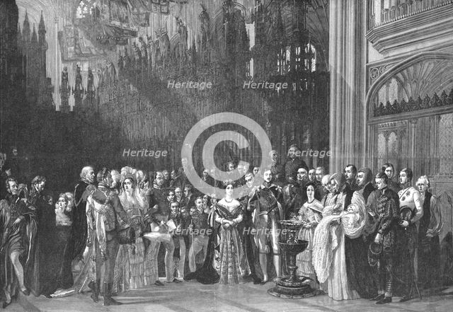 'The Christening of H.R.H. The Prince of Wales in St. George's Chapel, Windsor Castle...', 1842. Creator: George Hayter.