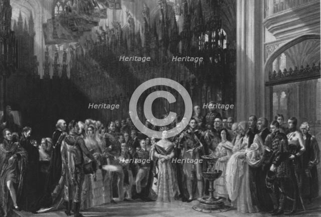 'The Christening of the Prince of Wales, January 25 1842', (1901).  Creator: Unknown.