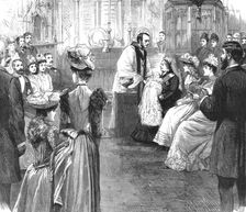 'The Christening at Windsor; The Queen standing sponsor to the infant daughter of the Duke and Duch Creator: Unknown