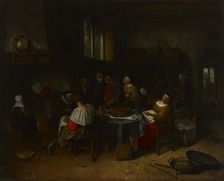 The Christening Feast, 1646-1679. Creator: Jan Steen
